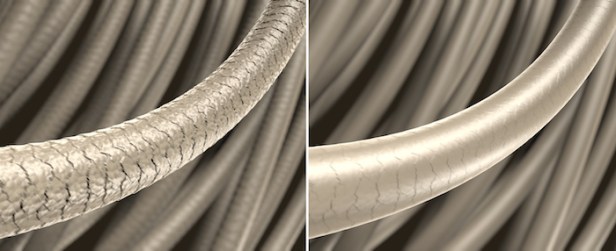 Haar-Struktur - strapaziertes und gesundes Haar: 3D-Illustration